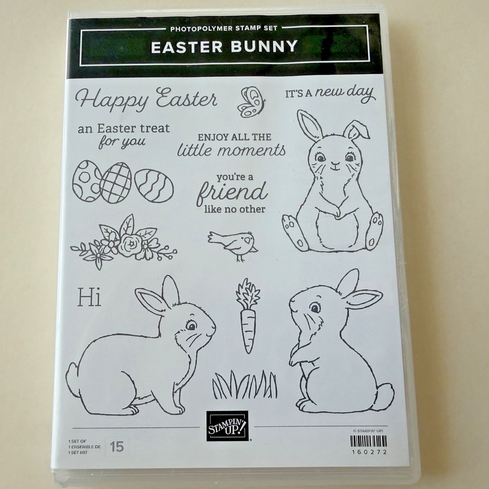Stampin' Up! Easter Bunny Photopolymer Stamp Set 160272 Rabbit Friend Eggs NEW